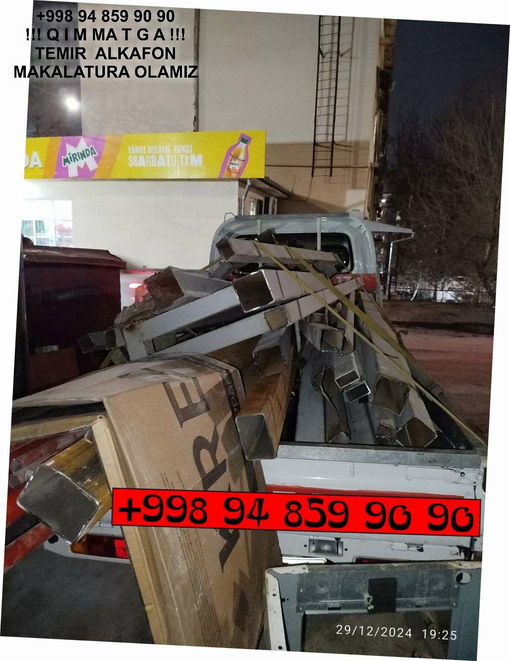 Metallolom qabul qilish Mirobod